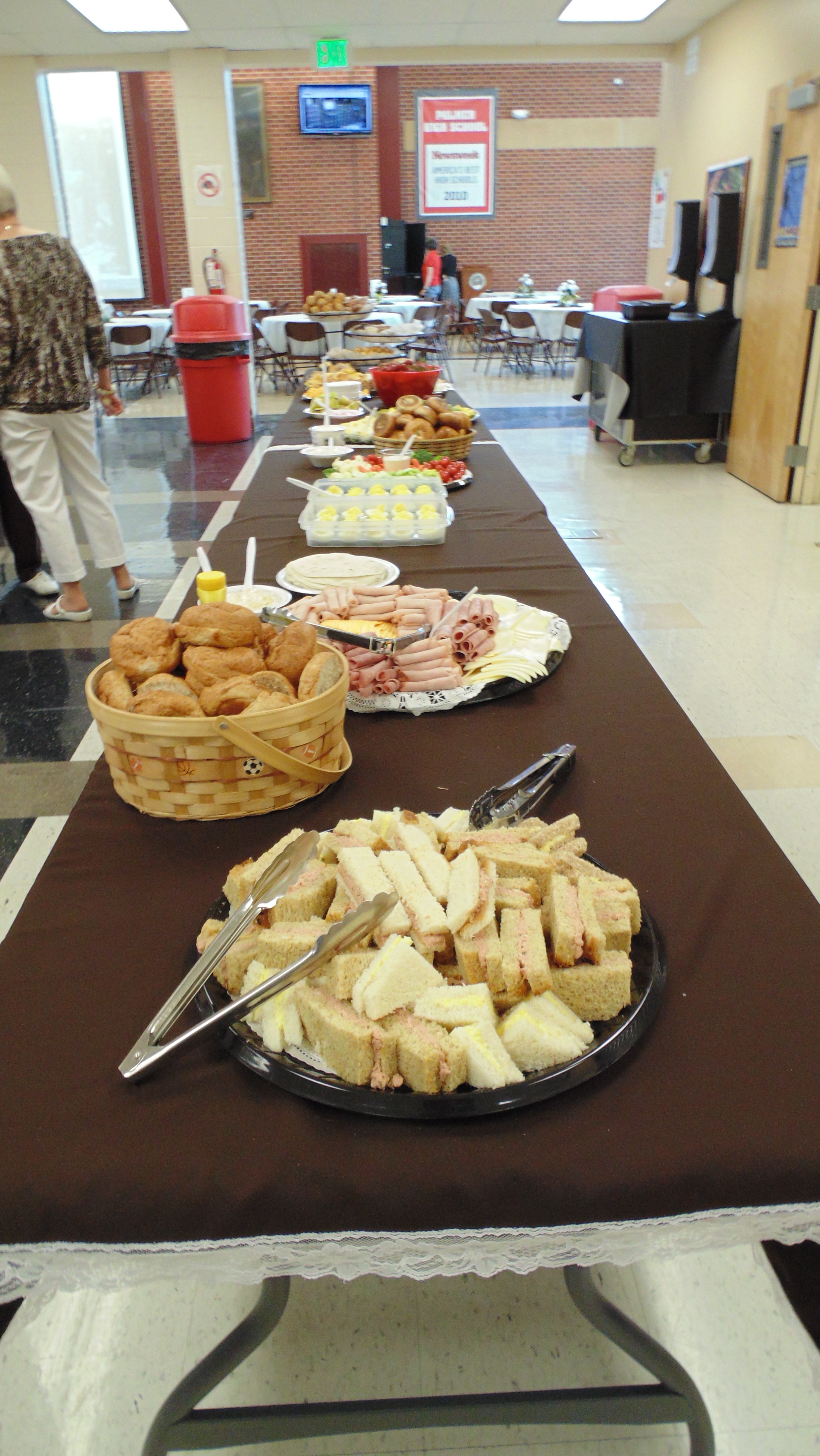 2014 Senior Brunch food tables